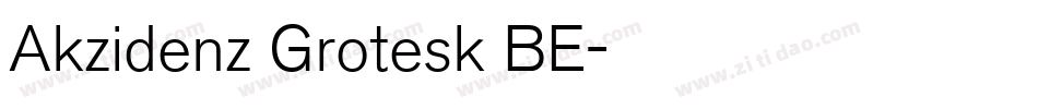 Akzidenz Grotesk BE字体转换